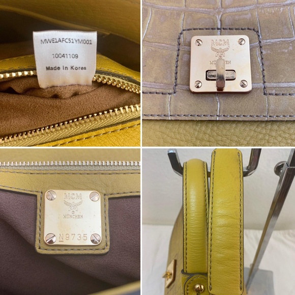 MCM Green Handbag/Crossbody Bag Authentic - Picture 8 of 8